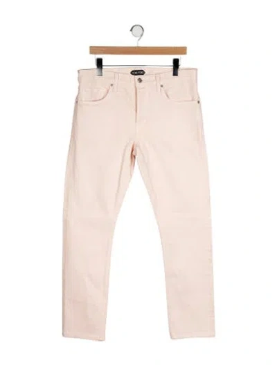 Pre-owned Tom Ford Straight-leg Jeans In Neutral