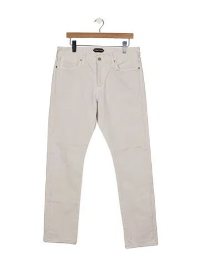 Pre-owned Tom Ford Straight-leg Jeans In Neutral