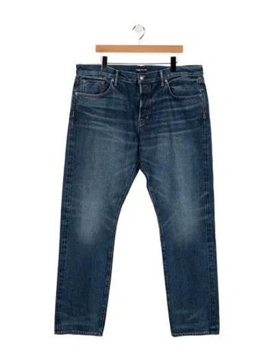 Pre-owned Tom Ford Straight-leg Jeans W/ Tags In Blue