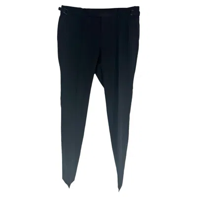 Tom Ford Straight-leg Trousers In Black Rayon