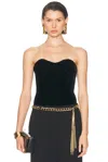 Tom Ford Strapless Corset Top In Black
