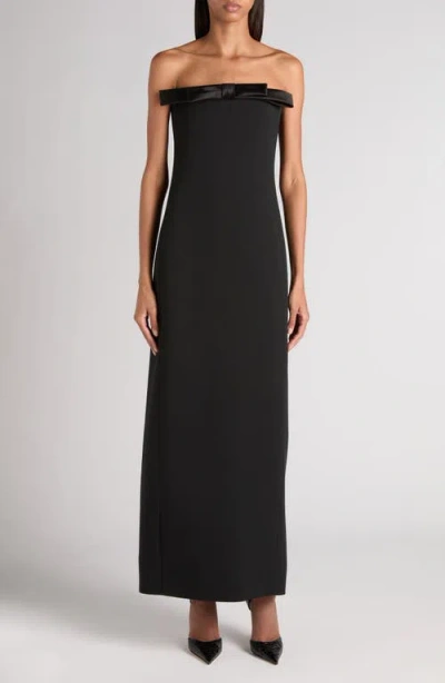 Tom Ford Strapless Crepe Cocktail Dress In Black