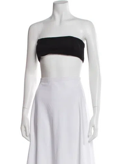 Pre-owned Tom Ford Strapless Crop Top In White