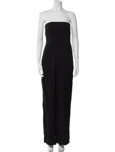 Pre-owned Tom Ford Strapless Jumpsuit In Black