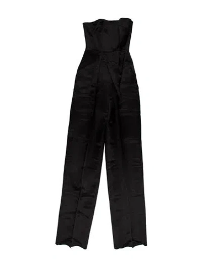 Pre-owned Tom Ford Strapless Jumpsuit In Black
