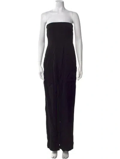 Pre-owned Tom Ford Strapless Jumpsuit In Black