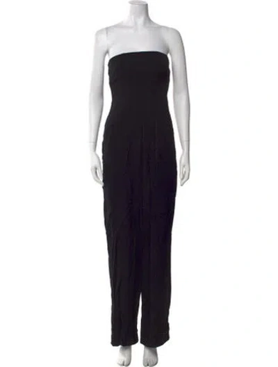 Pre-owned Tom Ford Strapless Jumpsuit In Black