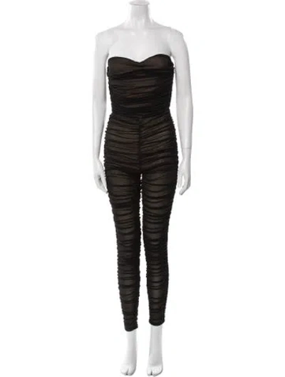 Pre-owned Tom Ford Strapless Jumpsuit In Black