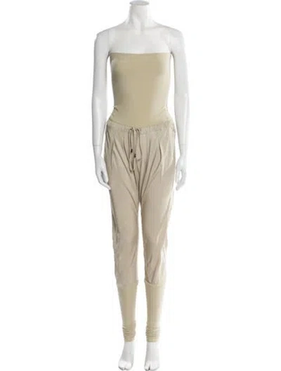 Pre-owned Tom Ford Strapless Jumpsuit In Neutral