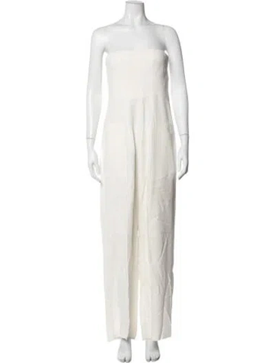 Pre-owned Tom Ford Strapless Jumpsuit In Neutral