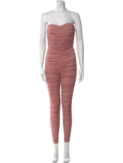 Pre-owned Tom Ford Strapless Jumpsuit In Pink