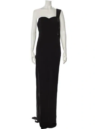 Pre-owned Tom Ford Strapless Long Dress In Black