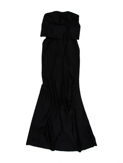 Pre-owned Tom Ford Strapless Long Dress In Black