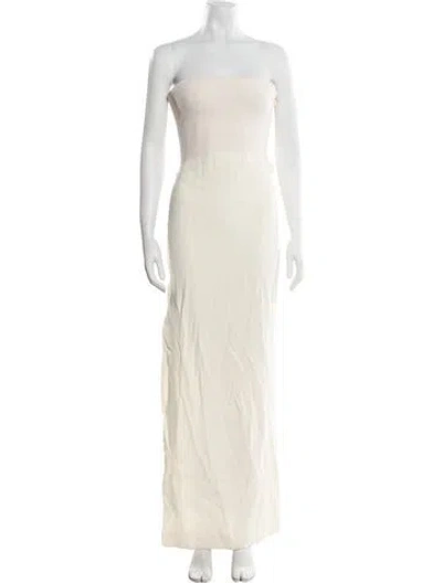 Pre-owned Tom Ford Strapless Long Dress In Neutral
