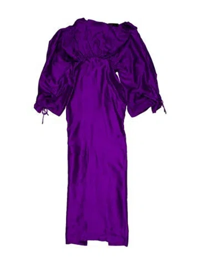 Pre-owned Tom Ford Strapless Long Dress In Purple