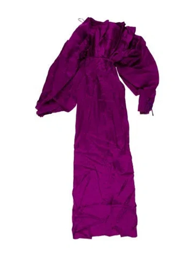 Pre-owned Tom Ford Strapless Long Dress In Purple