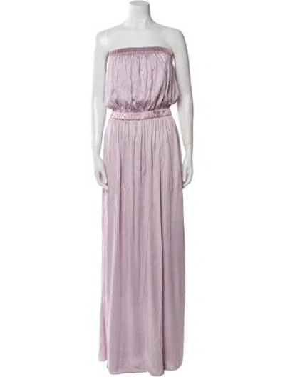 Pre-owned Tom Ford Strapless Long Dress In Purple