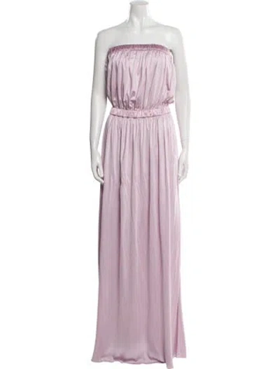 Pre-owned Tom Ford Strapless Long Dress In Purple