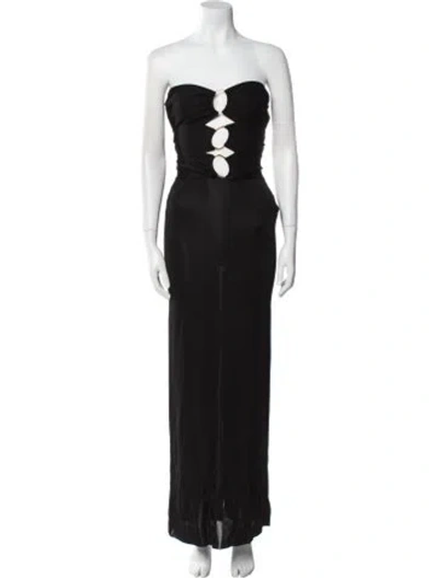 Pre-owned Tom Ford Strapless Long Dress W/ Tags In Black
