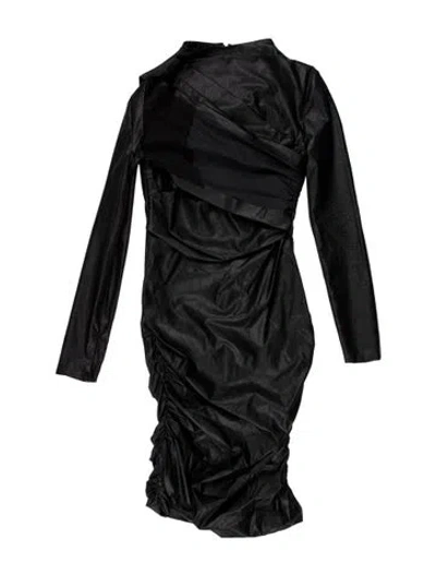 Pre-owned Tom Ford Strapless Midi Length Dress In Blue
