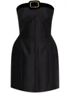 Tom Ford Couture Strapless Mini Dress In Black