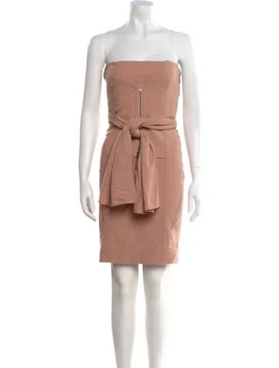 Pre-owned Tom Ford Strapless Mini Dress In Pink