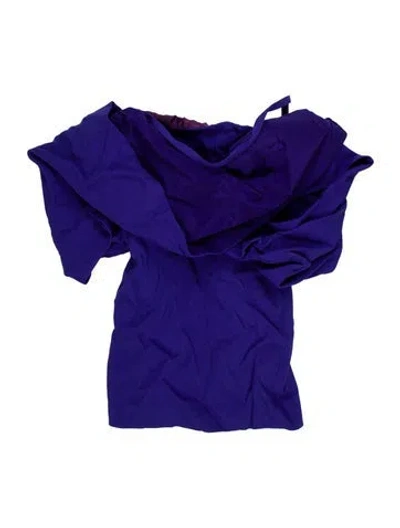 Pre-owned Tom Ford Strapless Mini Dress In Purple