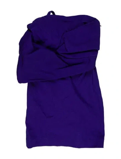 Pre-owned Tom Ford Strapless Mini Dress In Purple