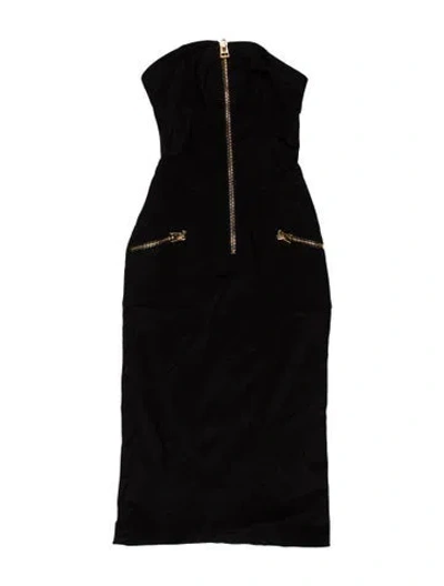 Pre-owned Tom Ford Strapless Mini Dress W/ Tags In Black