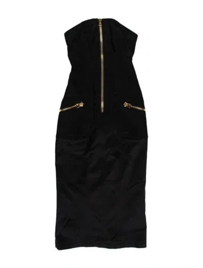 Pre-owned Tom Ford Strapless Mini Dress W/ Tags In Black