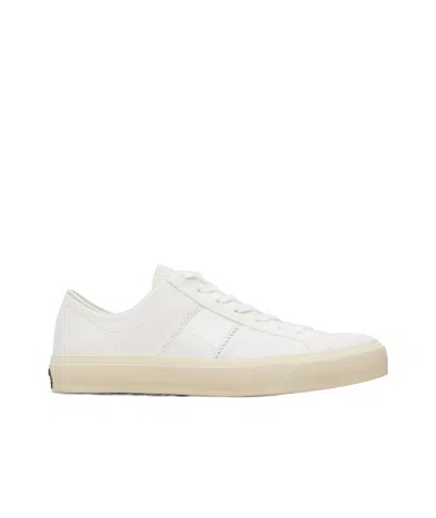 Tom Ford Strappy Casual Sports Shoes In White