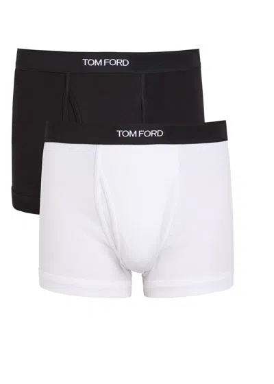 Tom Ford Stretch-cotton Boxer Briefs In Multi