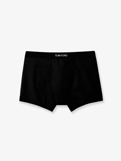 Tom Ford Stretch Cotton Boxer Briefs In Black