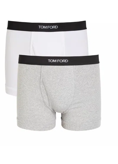 Tom Ford Stretch-cotton Boxer Briefs In Multi