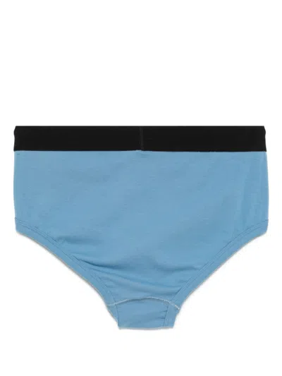Tom Ford Stretch-cotton Briefs In 蓝色