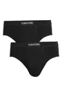 Tom Ford Stretch-cotton Briefs In Black