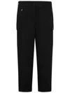 Tom Ford Black Pleated Cargo Trousers In Black