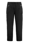 Tom Ford Black Pleated Cargo Trousers In Black