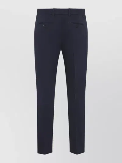 Tom Ford Stretch Cotton Chino Trousers Belt Loops In Animal Print
