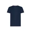 Tom Ford Midnight Blue Crew-neck T-shirt In Lyocell And Cotton In Gold