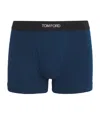 Tom Ford Cotton Stretch Jersey Boxer Briefs In Blue