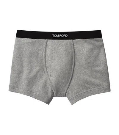 TOM FORD STRETCH-COTTON LOGO BOXERS