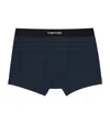 Tom Ford Stretch-cotton Logo Boxers In Navy