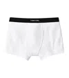 Tom Ford Stretch-cotton Logo Boxers In White