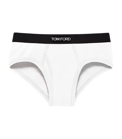 TOM FORD STRETCH-COTTON LOGO BRIEFS