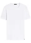 Tom Ford Placed Rib Slim-fit Lyocell And Cotton-blend T-shirt In White
