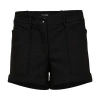 Tom Ford Stretch Cotton Tricotine Tailored Mini Shorts In Black