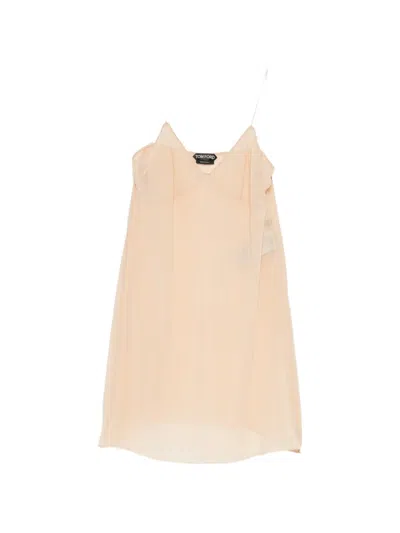 Tom Ford Stretch Georgette Cocktail Slip Dress In Multi
