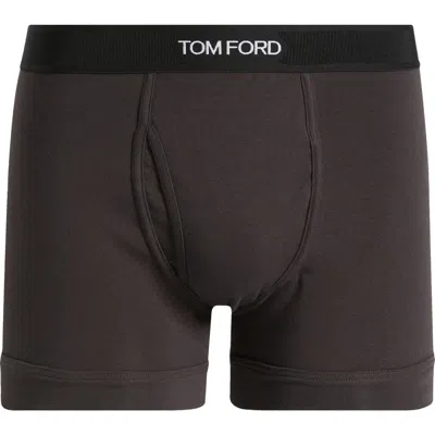 Tom Ford Stretch Jersey Boxer Briefs In Dark Mink