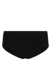 Tom Ford Front Applied High-rise Waist Briefs In Black